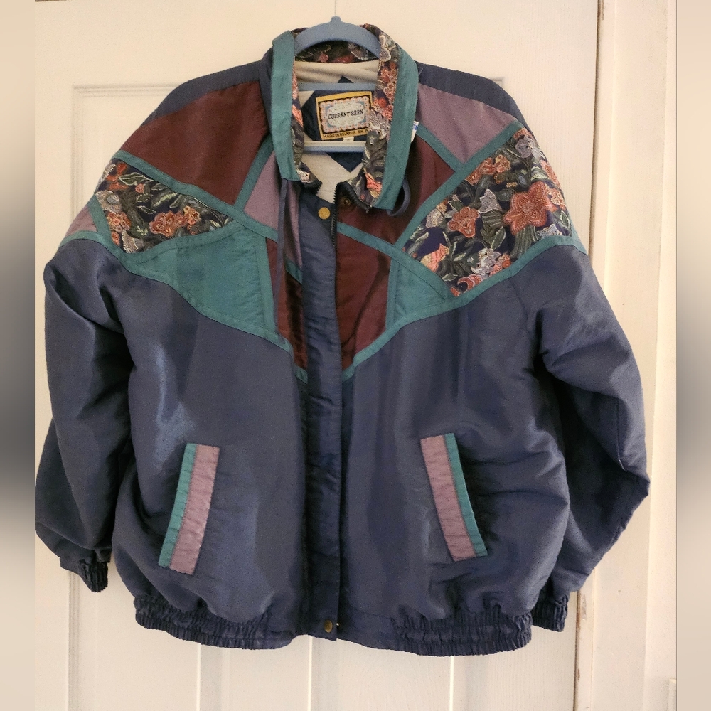 Vintage 80s Current Seen windbreaker jacket‎ womens Lg